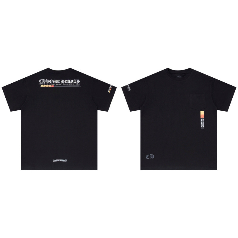 クローバーTシャツのクロスボーダーハイバージョン、ゆったりとしたトレンディなクローバークロスプリント、男女カップル同じスタイルの半袖|undefined