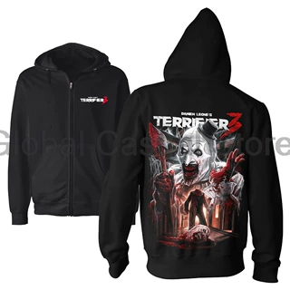 长期有Terrifier 3 Heads Will Roll 拉链连帽衫 2024 年恐怖电影