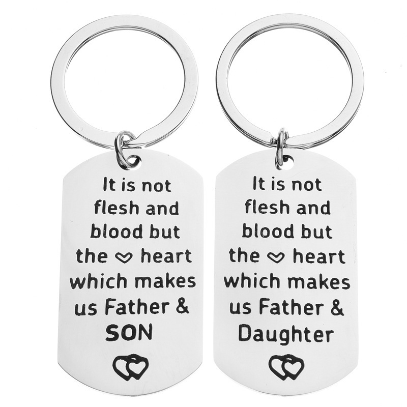 欧美父亲节钥匙扣礼物 Which Makes Us Father and Son/Daughter