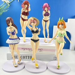 五等分の花嫁花嫁の手作り中野一花二乃三玖四叶五月盲箱人形机置物