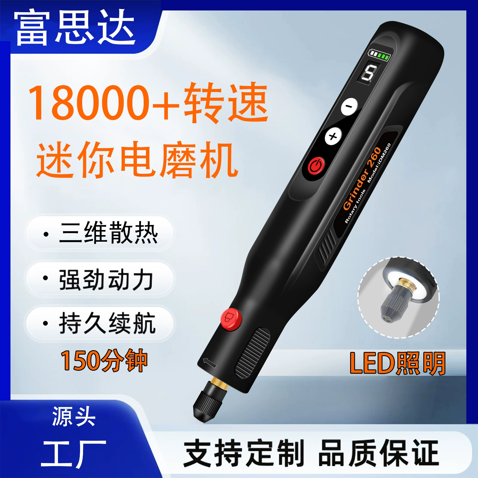 2025 новый цифровой дисплей, маленькая ручная электрическая шлифовальная машина, электрическая шлифовка, полировка, сверление, резка, гравировка, мини-электрическая шлифовальная машина