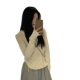 Hooded T-shirt Women's Spring and Autumn 2023 New Irregular Slim Casual Top Design Girl's Long Sleeve Jacket
