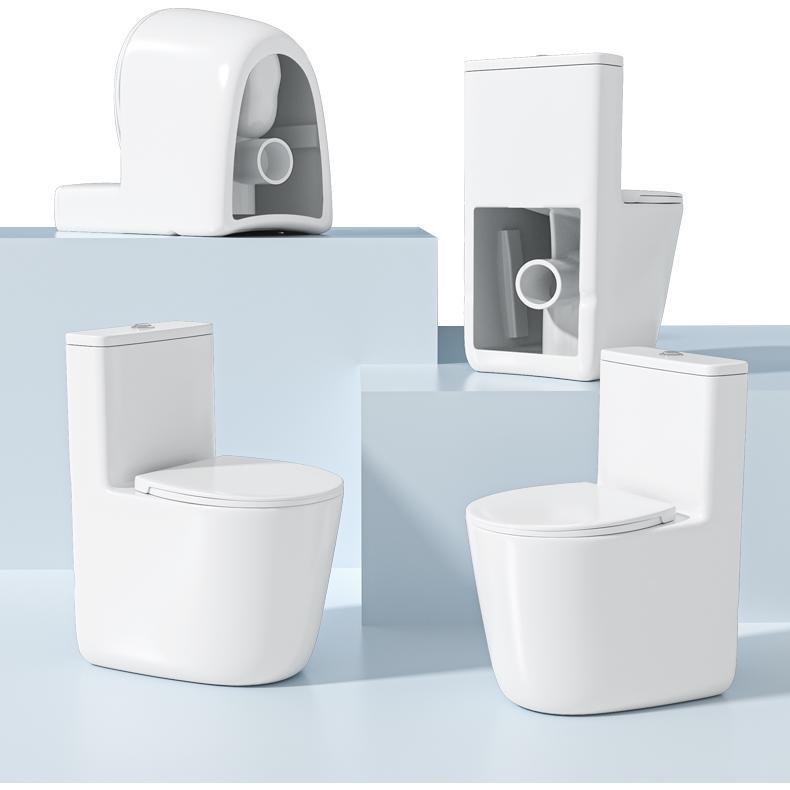 Inodoro estándar de suelo y pared, tipo descarga directa, silencioso, antisalpicaduras, antidesodorante, ideal para apartamentos pequeños, inodoro Chaozhou para uso doméstico.
