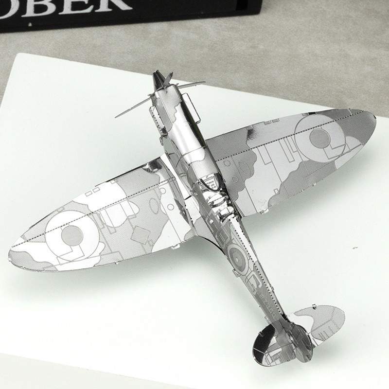 Acero estatua mágica al por mayor serie aviones grupo un rompecabezas de metal mini 3D 3D hecho a mano DIY montaje