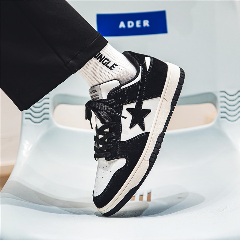 Nicho de diseño original para parejas zapatos de skate para hombres invierno nuevo meteorito zapatos casuales de suela suave amortiguador zapatos de moda