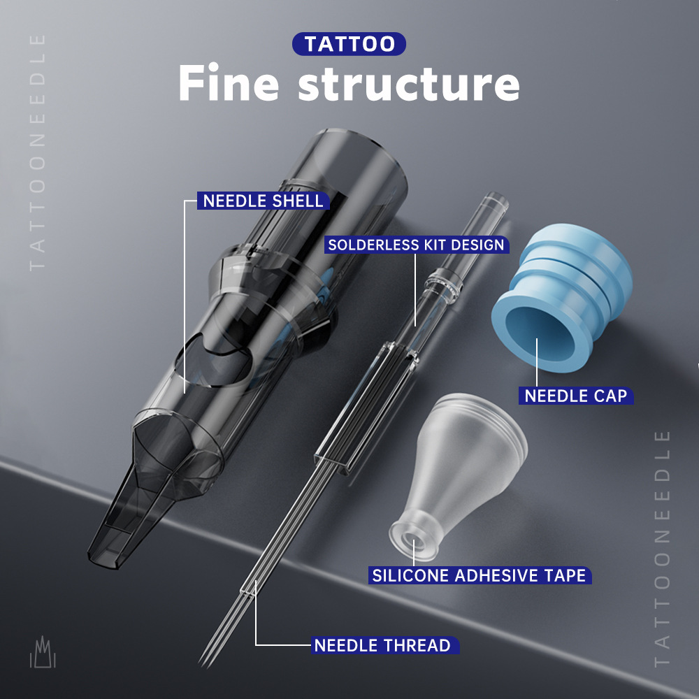 Aguja de tatuaje Tuffking Tyrannosaurus Crescent, modelo completo, herramientas y equipos de tatuaje, aguja integrada de tatuaje Boutique