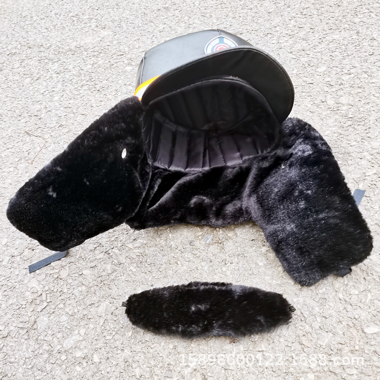 纽威达铁路护脖护耳帽 调车员工人保暖帽 抗寒皮帽