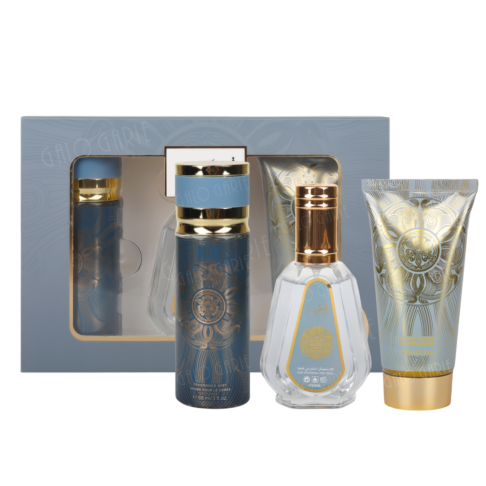 Ventas transfronterizas calientes Yara caja de perfumes Lattafa perfumes de Oriente Medio conjunto de perfumes para mujeres árabes