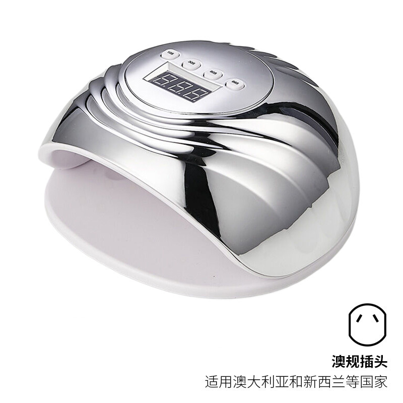 Lámpara de uñas de luz roja de alta potencia de 86W, lámpara de fototerapia UV LED para uñas, lámpara inteligente para curar uñas, transfronteriza