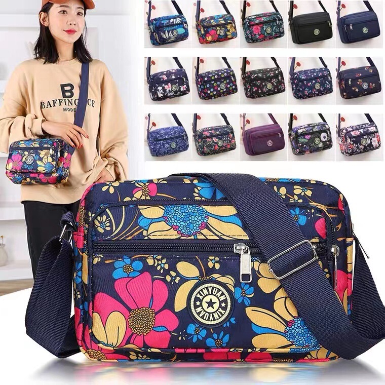 Street Stall Bags, Women's Floral Bags, Night Market Wholesale, Middle-Aged and Elderly Single Shoulder Crossbody Bags, Factory Direct Sales, New Mom Bags