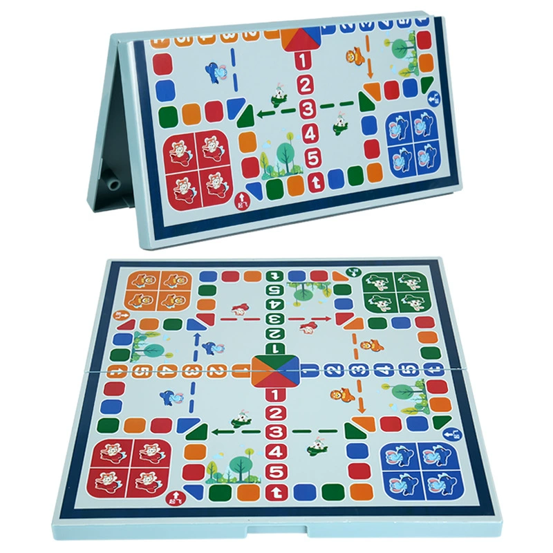 Wooden folding universal Airplane chess, children's strategy game, toy