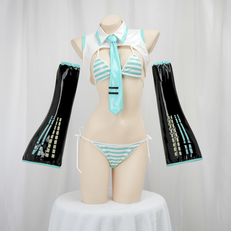 Leather Cosplay Sexy Role-Playing Lingerie Set Two-Dimensional Anime Uniform 154-A Leather Cosplay Sexy Role-Playing Lingerie Set Two-Dimensional Anime Uniform 154-A