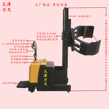 无腿电动抱夹翻转机站驾式全自动夹抱堆高旋转车电瓶装卸叉车