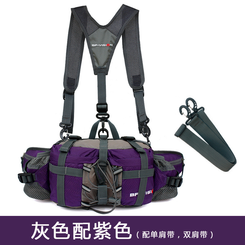 Riñonera al aire libre equipo de montañismo deportivo multifuncional para hombres y mujeres senderismo ciclismo mochila bolsa de olla de agua