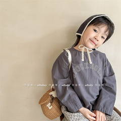 2024 Children's Clothing Spring New Style Girls' Spring Korean Style Printed Shirt T-shirt Underwear 123009 