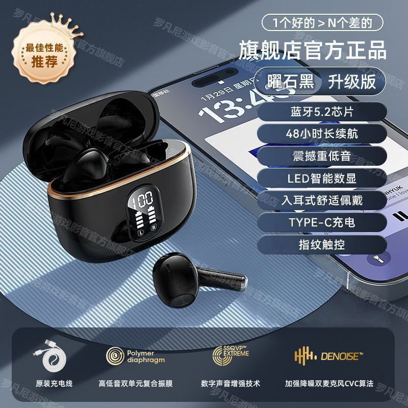 新款X87无线蓝牙耳机TWS入耳式降噪持久续航手机通用现货批发外贸|undefined