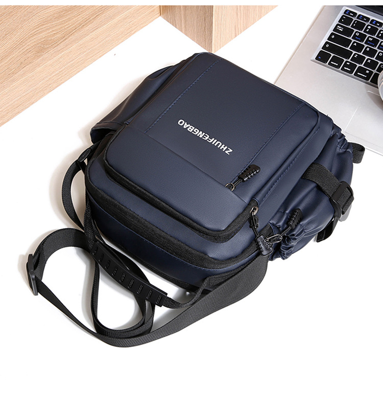 2025 New fashionable men's bag, large-capacity single-shoulder bag, durable backpack, multi-pocket business casual men's crossbody bag undefined