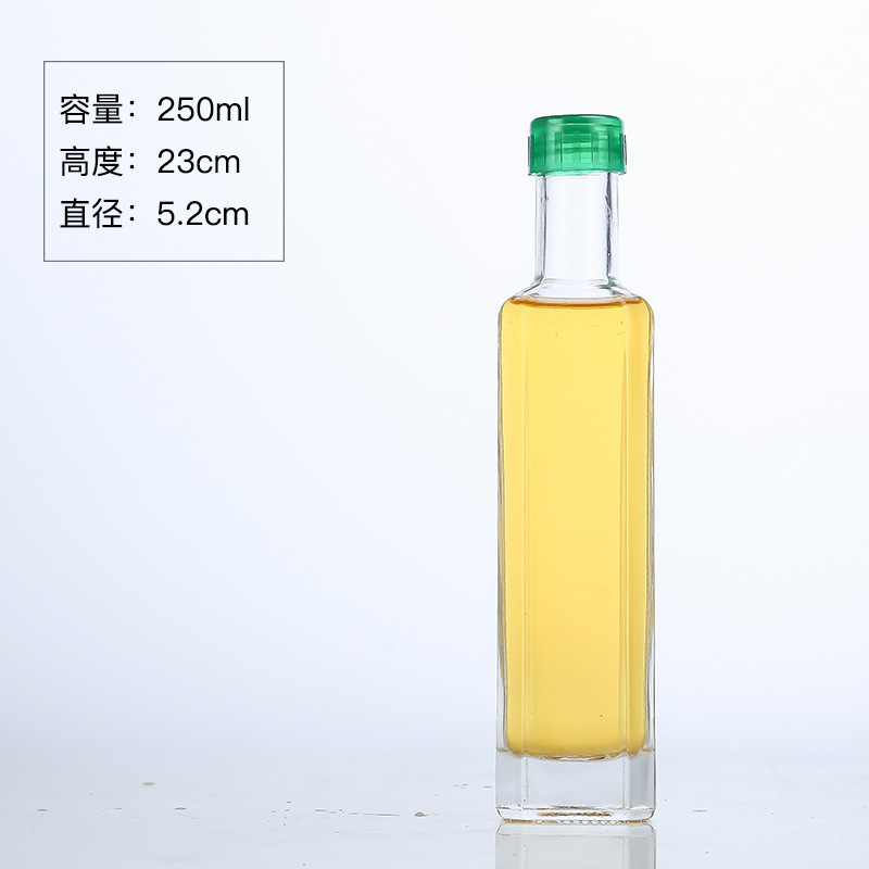 现货加厚山茶油玻璃瓶橄榄油瓶500ml亚麻籽油菜籽油瓶核桃油空瓶|undefined