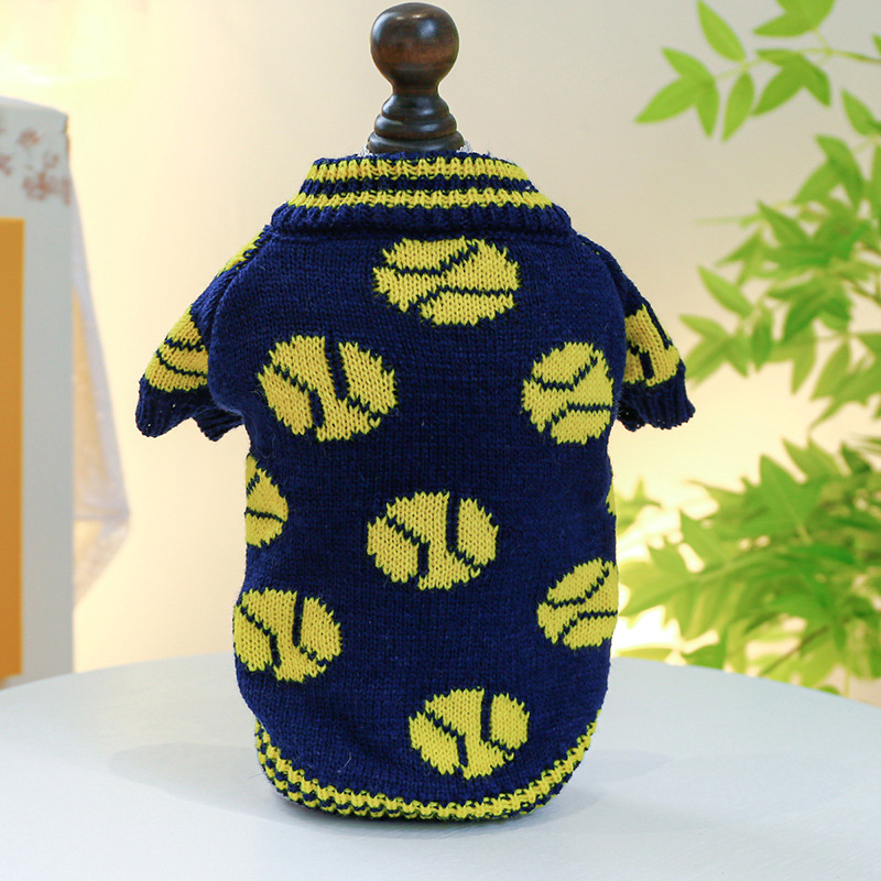 Suministro directo de fábrica otoño e invierno nuevo cálido y cómodo perro suéter ropa para mascotas gato ropa flores y flores suéter