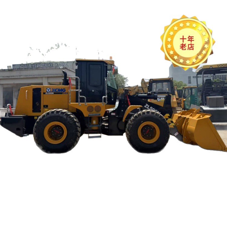 XCMG cargadora de segunda mano 50 cargadora de exportación de comercio exterior perenne bulldozer maquinaria de construcción de ruedas