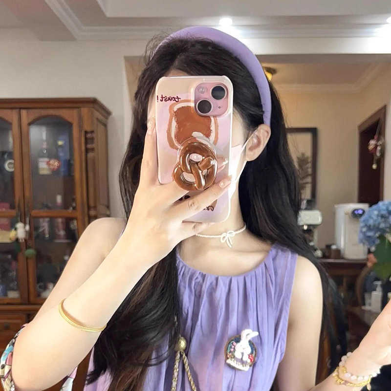 Brazo de cabello púrpura para mujeres 2025 nuevo cráneo alto otoño invierno brazo de cabello red rojo borde ancho lavado de la cara cabello prensado cabello tarjeta de cabello tocado