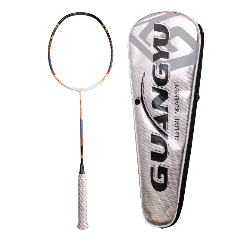 Adult High Power Smash Offensive Badminton Racket Competition Type Amateur Single Racket All Carbon Fiber Professional_voghion.com