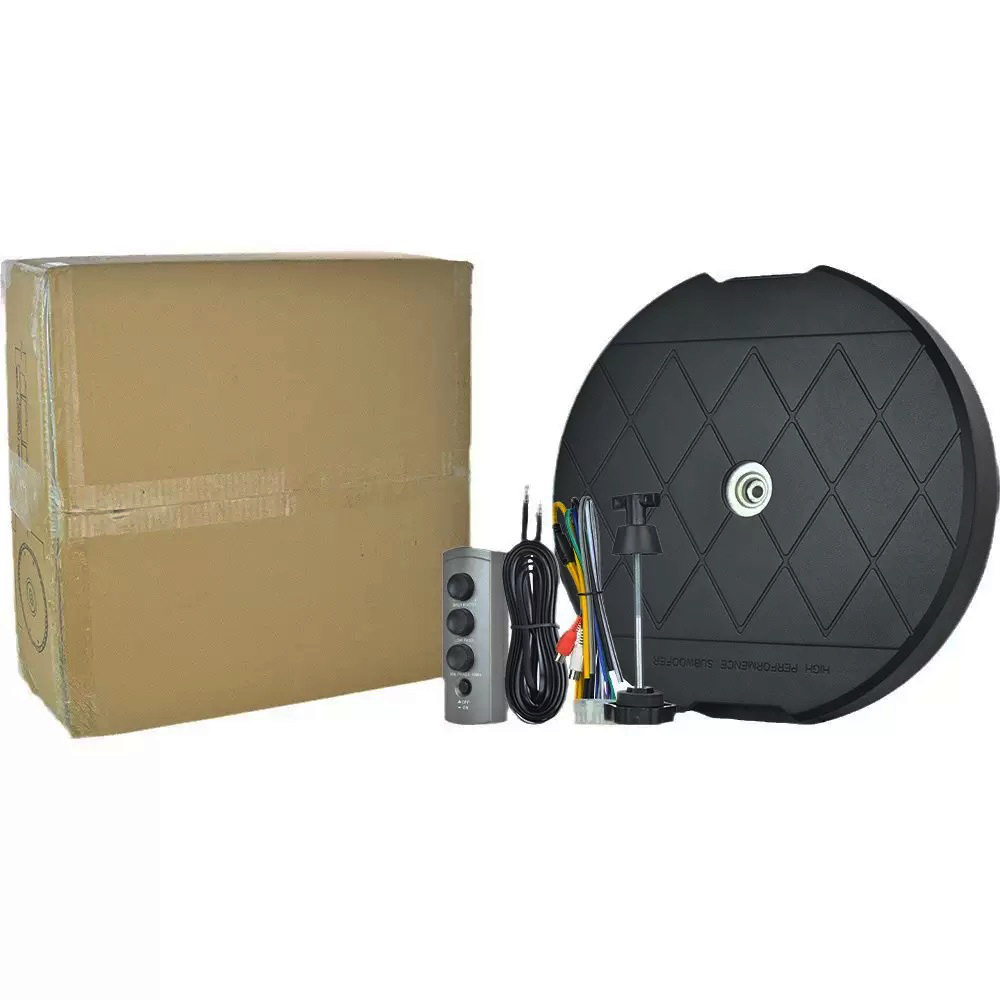 Source manufacturers car audio bass spare tire gun 13 inch active high-power 12V subwoofer pure subwoofer