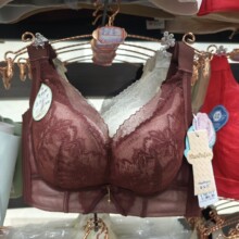 曼安芬6850内衣女蕾丝棉BC中薄杯聚拢调整文胸上托收副乳无磁