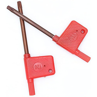 Cnc Screw Red Flag T-Type Tool Holder Plum Blossom Wrench Milling Cutter S2 Alloy Steel Hardened T6T7T89 10T15T25