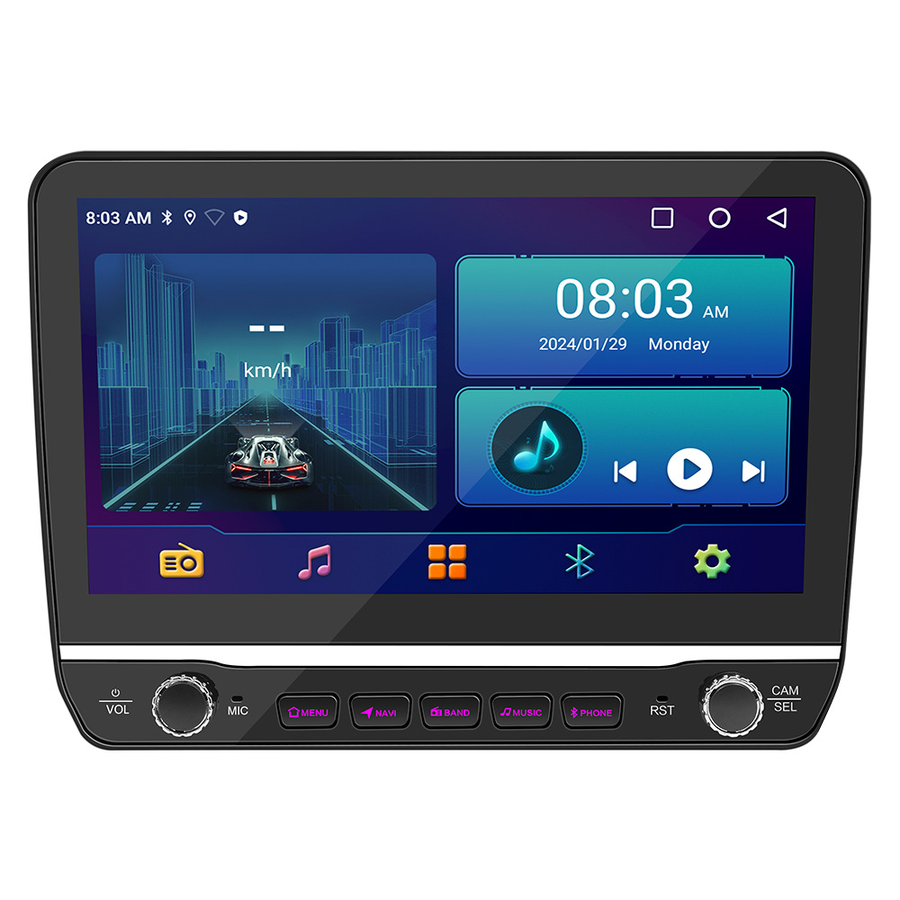 10.1 Pulgada HD pantalla grande Android navegación de coche carplay inalámbrica video de marcha atrás radio Bluetooth de coche