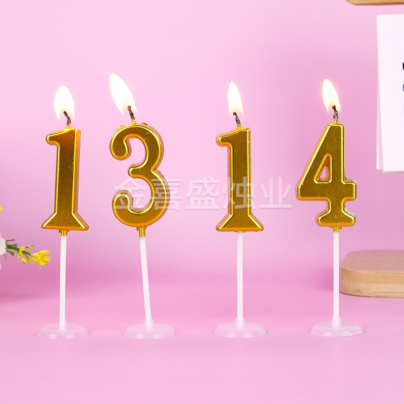 批发数字蜡烛pvc独立包装派对气氛布置生日蛋糕装饰数字蜡烛创意|undefined