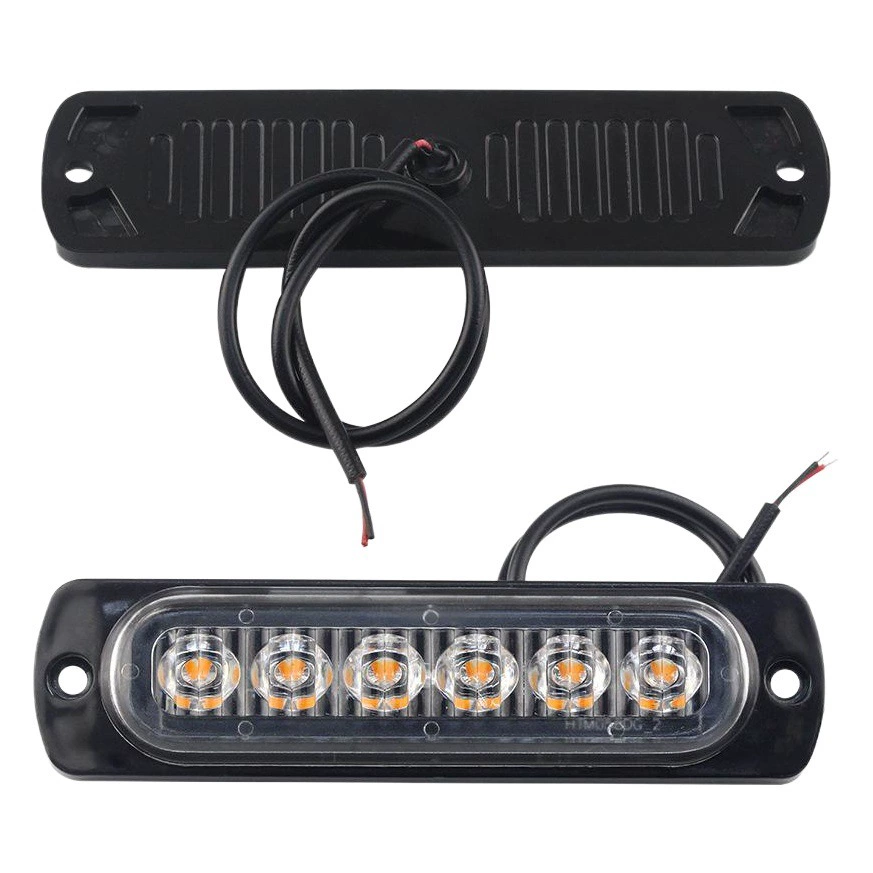 DC12V-24V грузовик/Грузовик ультратонкий 6LED боковой свет длинный яркий указатель поворота декоративный предупреждающий свет