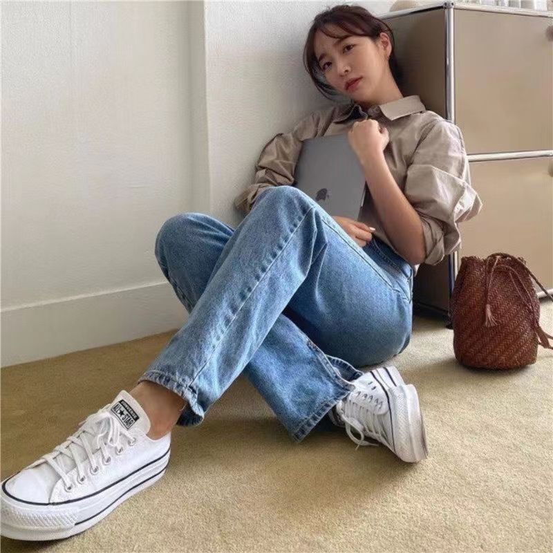 莆田纯原美奇匡威女鞋松糕厚底ins小白鞋休闲轻便帆布鞋增高板鞋|undefined