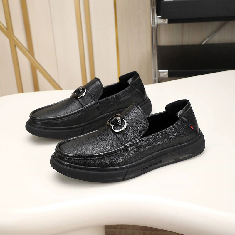 Редкие ультрамягкие мужские туфли из овчины, мягкие кожаные мужские повседневные туфли, новые слипоны на толстой подошве для вождения, удобные лоферы.