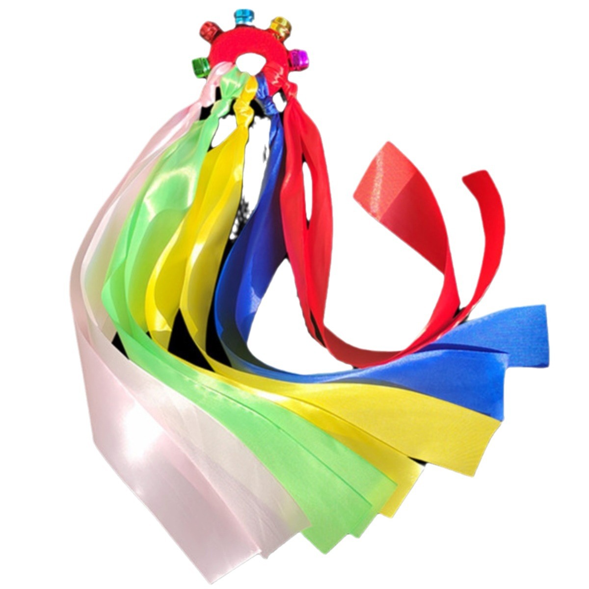 Pulseras elásticas con cintas de seda para niños, accesorios de danza y ejercicios matutinos de jardín de infancia