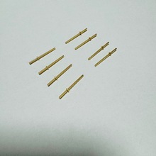 现货精密铜件车削插针H59铜镀金插针自动车床机加工实心铜针厂家