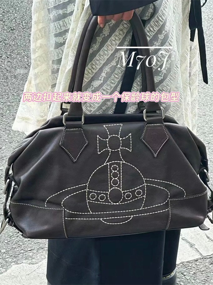 Guangzhou High Version Empress of the West Vintage Tote Bag Embroidery Saturn Motorcycle Bag Large Capacity Shoulder Crossbody Bag for Women