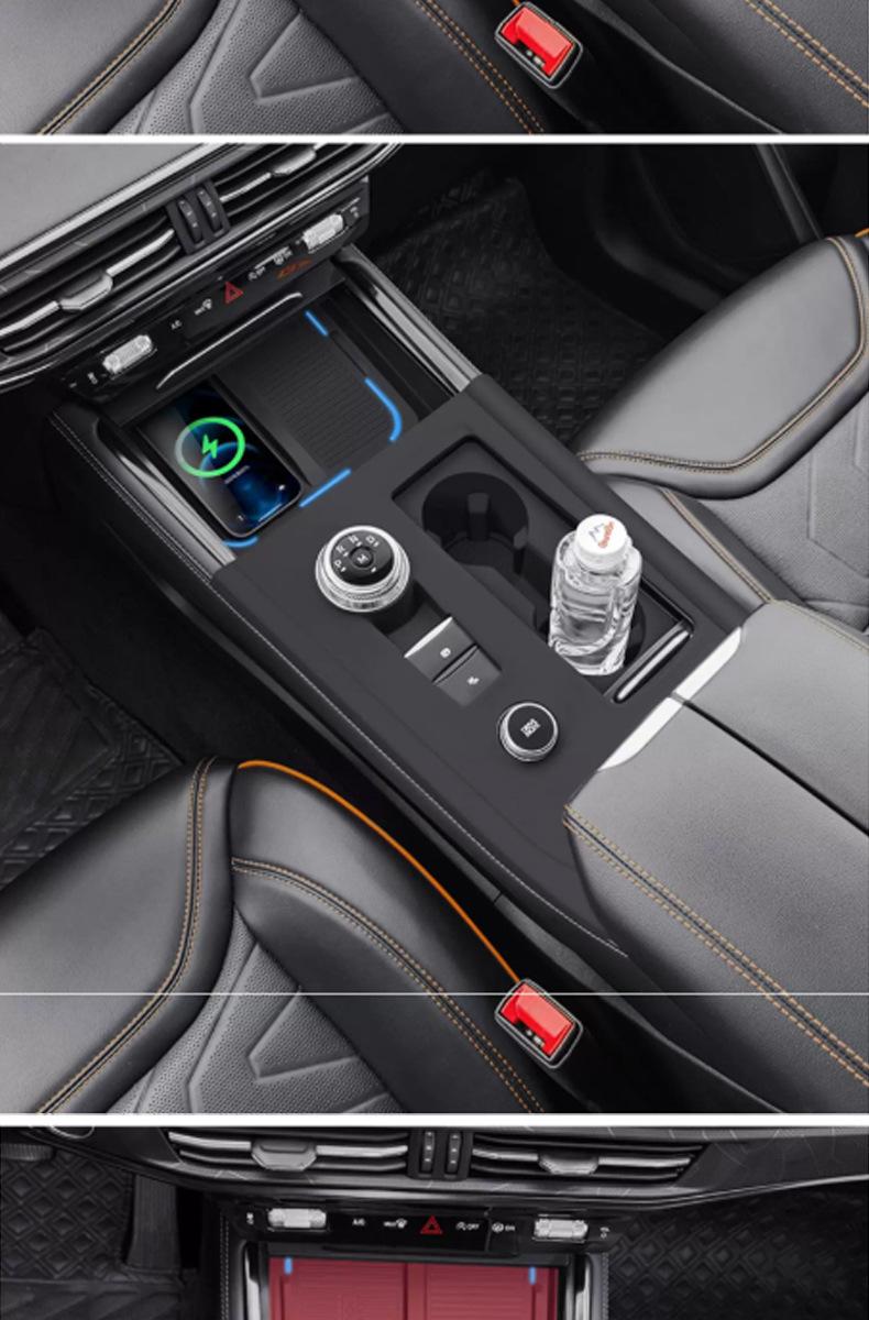 23-26 model Ford Explorer center console mat, cup holder slot interior anti-slip protective pad, complete set of modification accessories