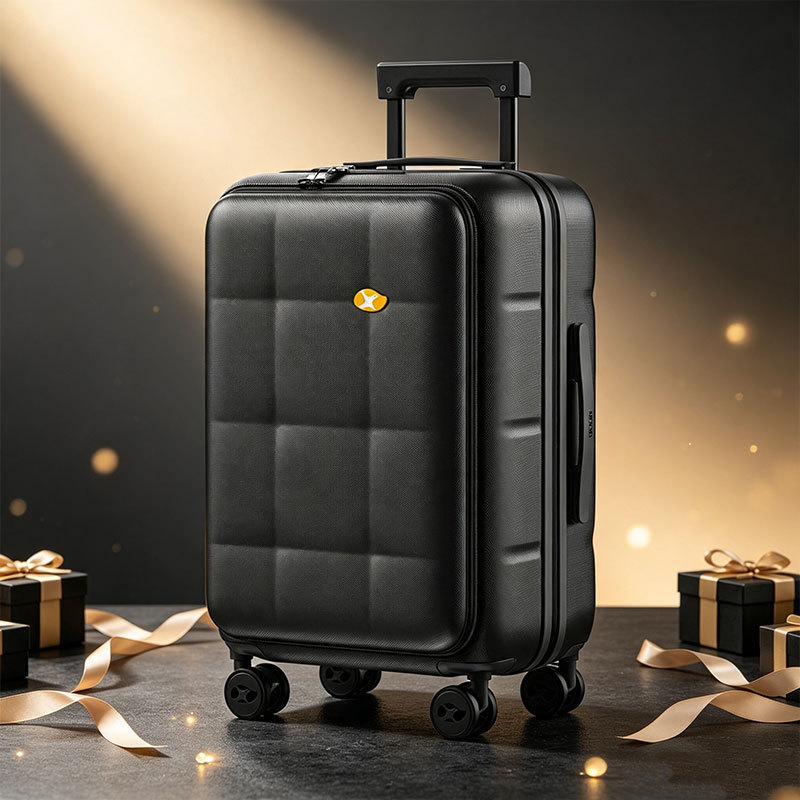 Mango Bird MGB front-opening large-capacity expandable travel luggage is sturdy and durable with a zipper and explosion-proof handle