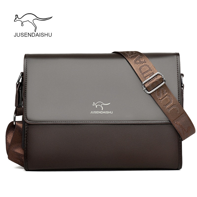 Men's New Single Shoulder Bag, Business Briefcase, Horizontal Leisure Crossbody Bag, Trendy Men's Bag