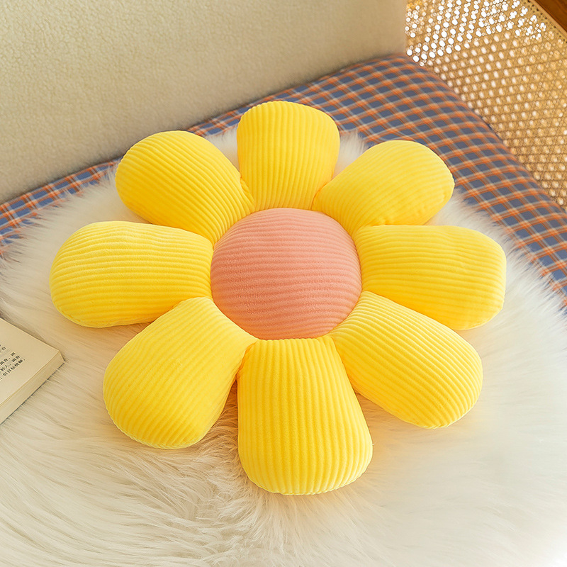 Girasol Butt cojín Daisy almohada cojín Oficina siesta silla cojín de dibujos animados pétalo Decoración