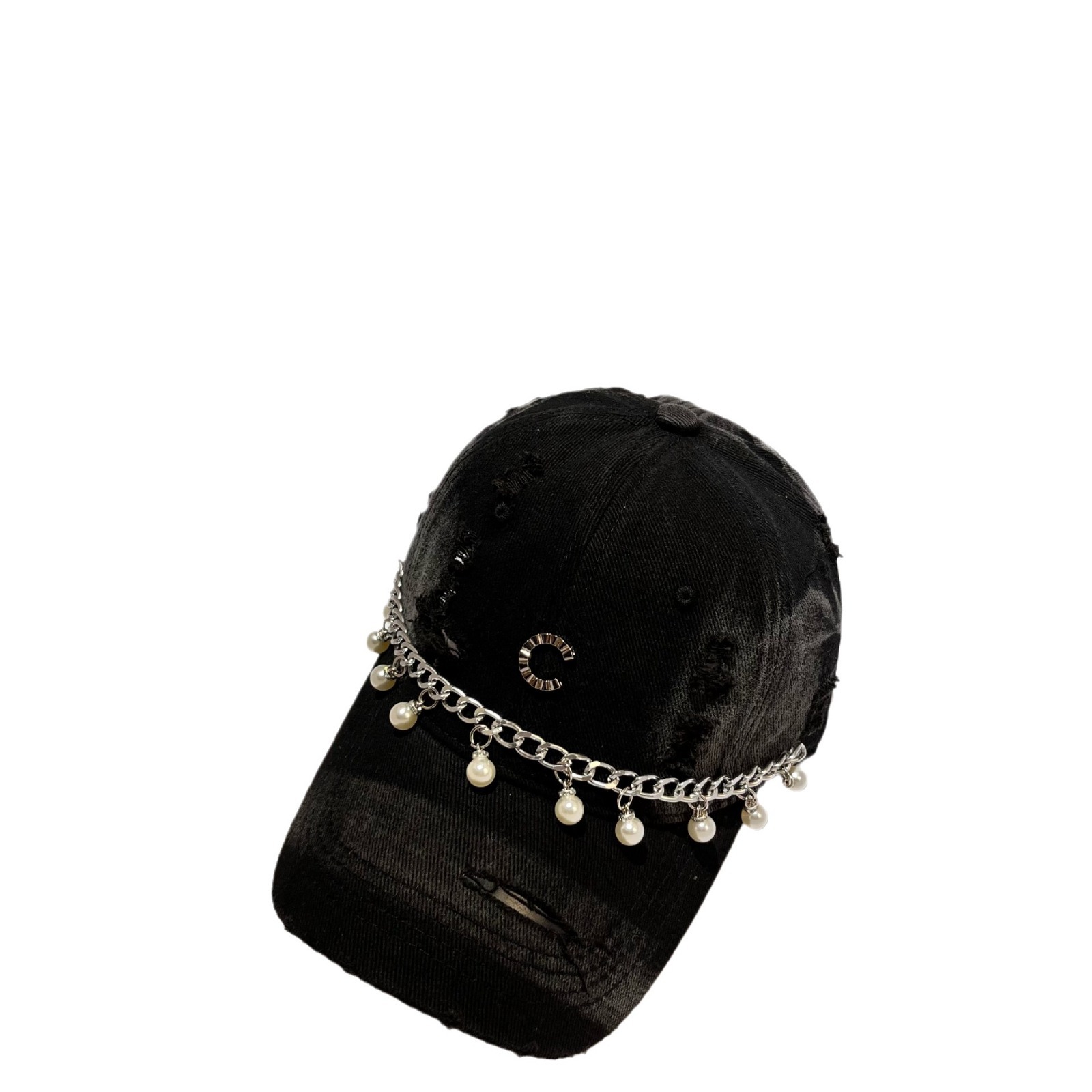 Κορεατική έκδοση σε μικρό άρωμα με γράμμα C, μαργαριτάρι, βουρτσισμένο βαμβάκι, μπέιζμπολ, φθινόπωρο, νέο στυλ, εξατομικευμένο_voghion.com