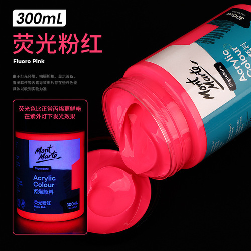 Montmartre 100ml fluorescent acrylic paint set metallic pearlescent acrylic waterproof gypsum doll paint