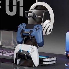 ヘッドセットのスタンドのヘッドセットのハンドルのゲームのスタンドのヘッドセットの携帯電話のアイデアのデスクの上のコンピュータの収納の棚