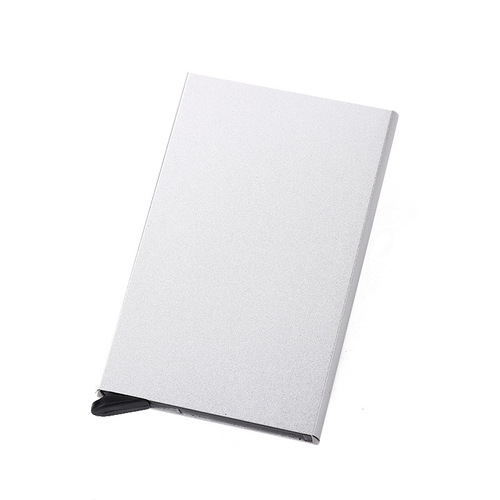 Automatic Pop-up Business Card Holder Aluminum Credit Card Bank Card Box Anti-Theft Metal Card Case RFID Anti-Magnetic Card