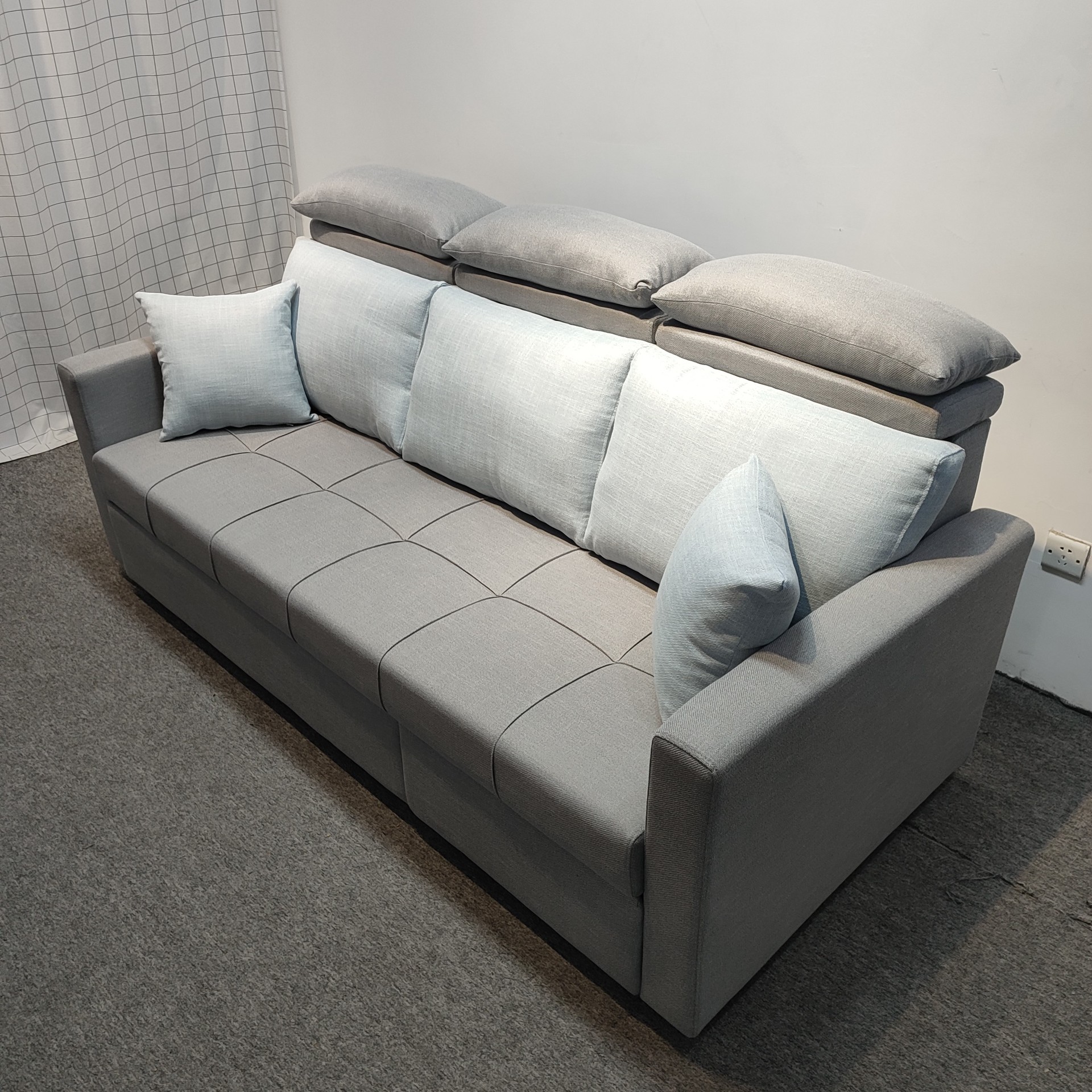 Sofá multifuncional de casa pequeña sala de estar apartamento sin lavado tecnología sofá cama de terciopelo moderno simple peinado de aire