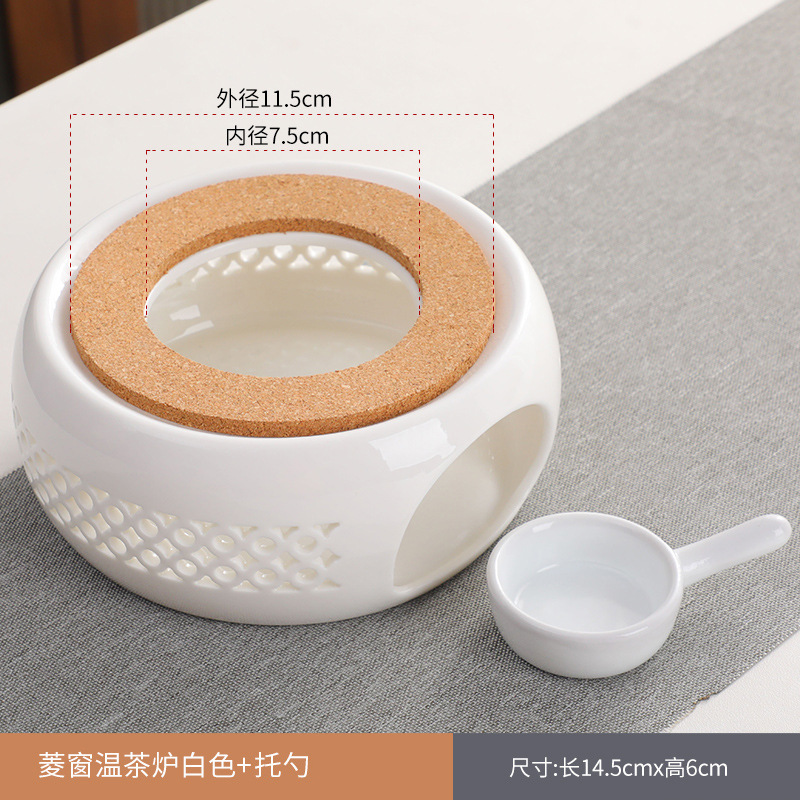 Directo de fábrica de té de la vela calentador de cerámica de la preservación del calor del hogar calefacción calentador de té restaurante Hotel calentador de té
