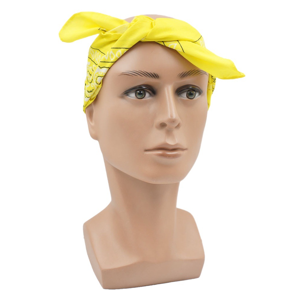 Factory direct supply magic outdoor sports Square spot wholesale polyester cashew flower riding mask paisley scarf