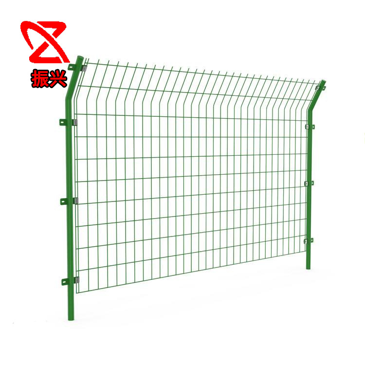 现货浸塑围栏 低碳钢丝护栏网 高速公路铁丝网围栏 双边丝护栏网