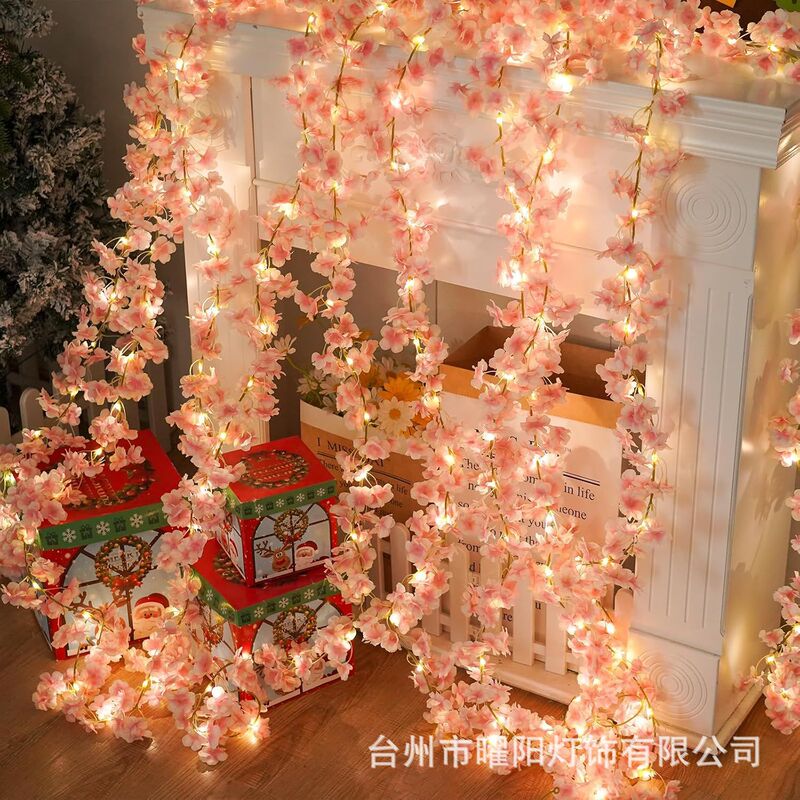 Cross-Border Popular Led Solar Rattan String Lights, Simulated Ivy Battery Lights, Garden Decorative Lights, Copper Wire Lights Cross-Border Popular Led Solar Rattan String Lights, Simulated Ivy Battery Lights, Garden Decorative Lights, Copper Wire Lights